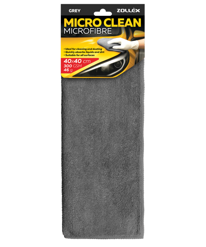 Mikrofaser 40x40 cm - Grau 300 GSM, 1 Stk.