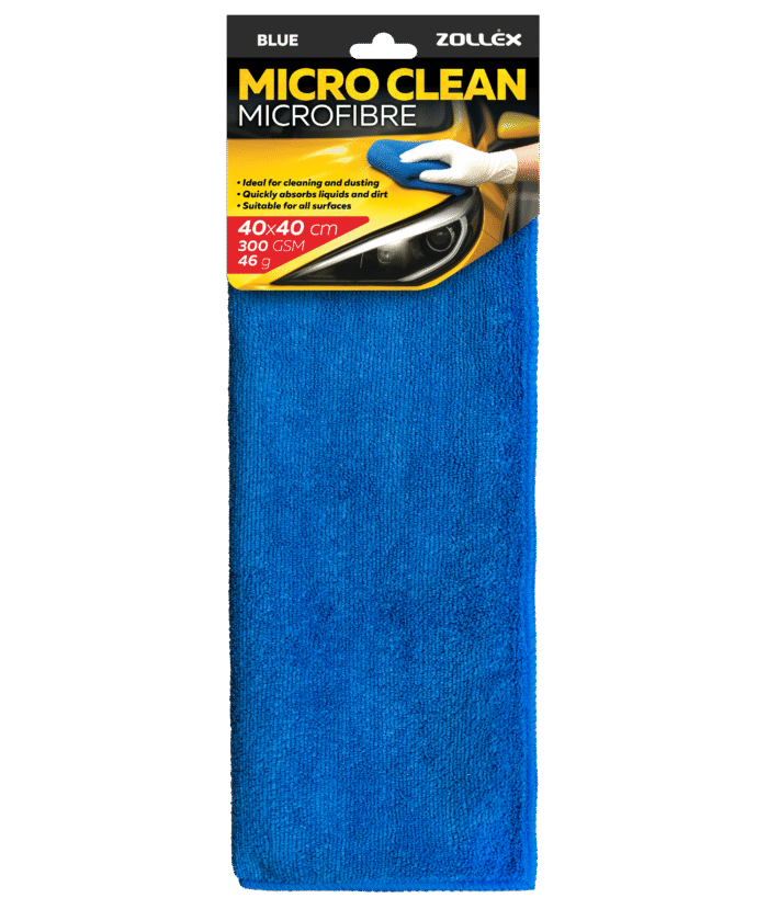 Mikrofaser 40x40 cm - Blau 300 GSM, 1 Stk.