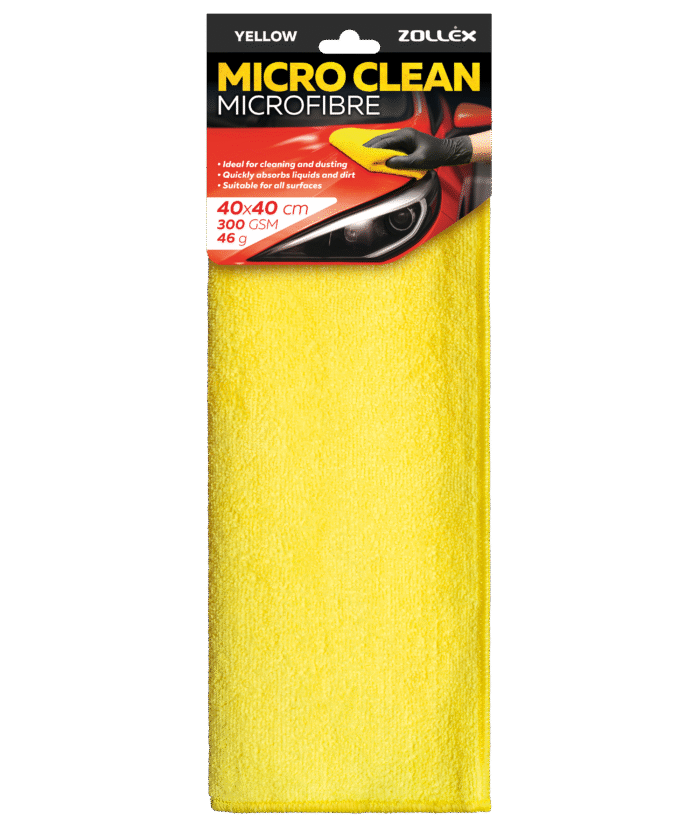 Mikrofaser 40x40 cm - Gelb 300 GSM, 1 Stk.