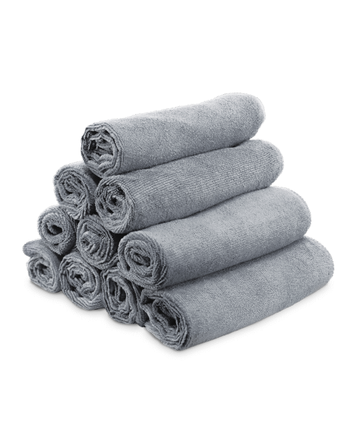 Mikrofaser 40x40 cm - Grau 300 GSM, 10 Stk.