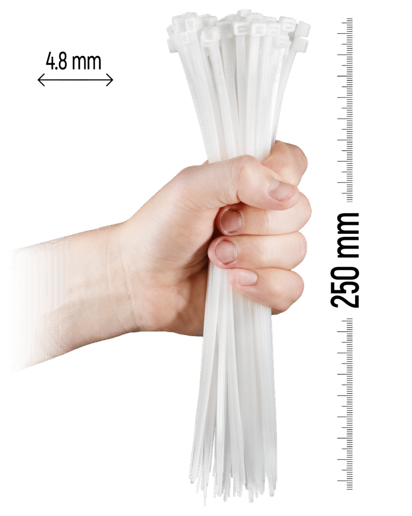 250×4,8 mm Weiß