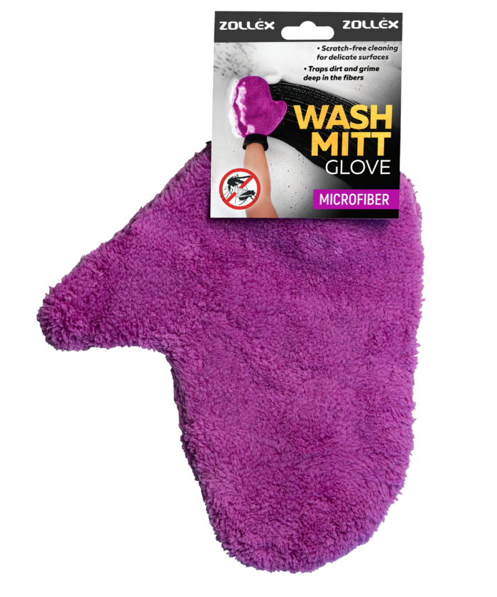 Mikrofaserwäsche - Doppelseitiger Plüsch-Waschhandschuh